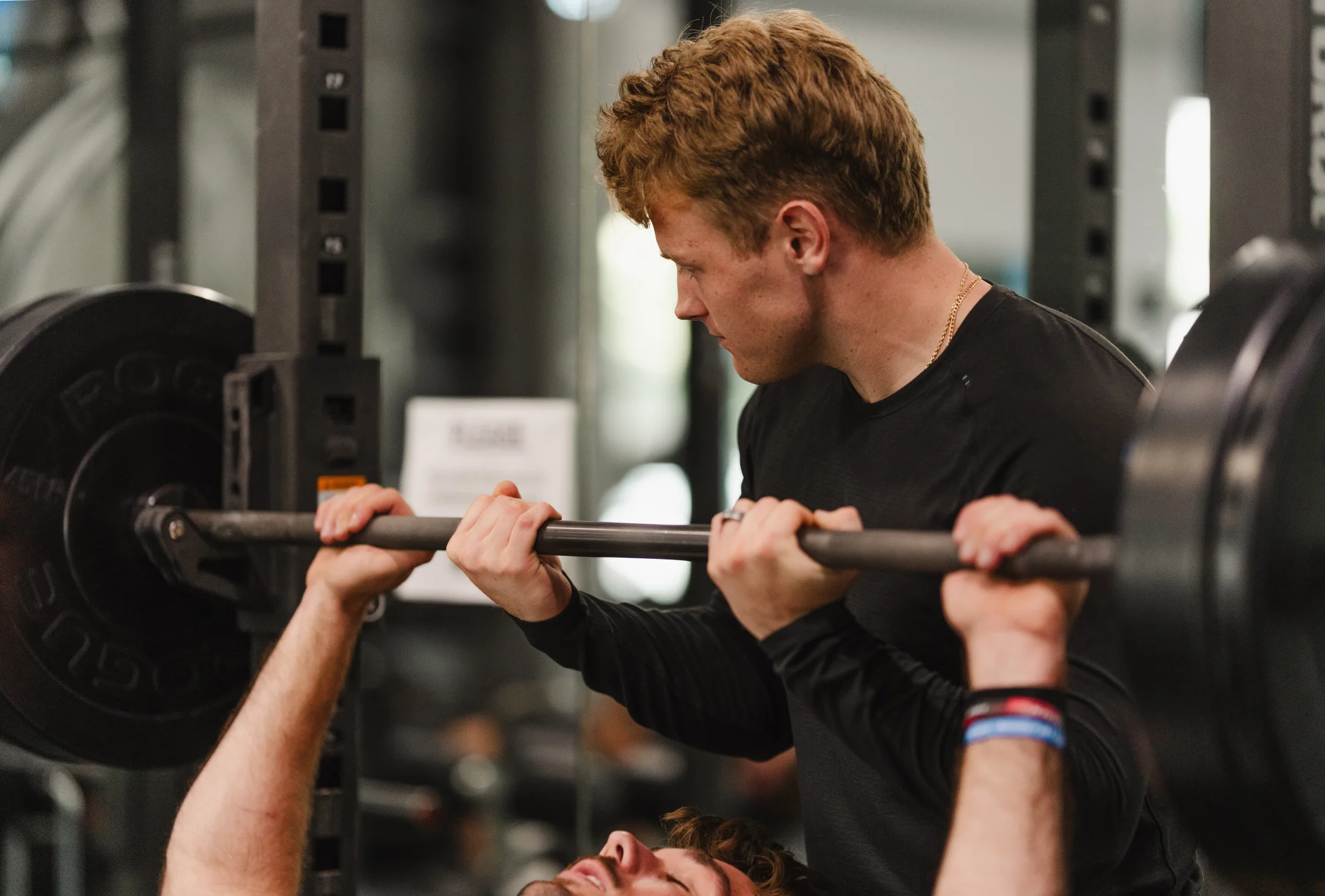 Rubicon athlete lifting in a weight room